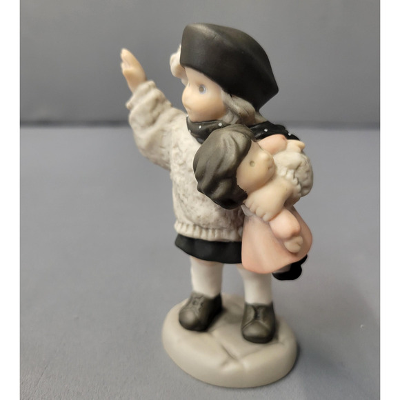 Vintage 1998 Enesco I Will Miss You Girl With Doll Figurine Bahner Studios - Picture 2 of 12